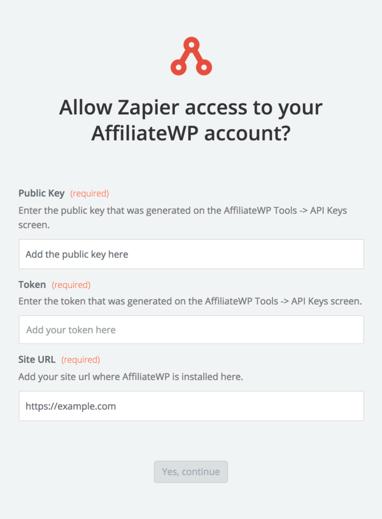 Connecter AffiliateWP à Zapier
