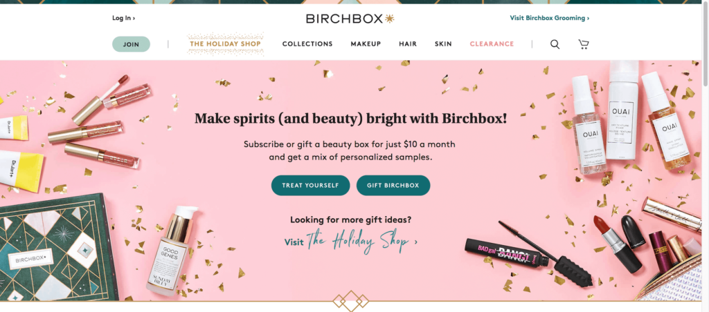 Exemple de titre (Birchbox)