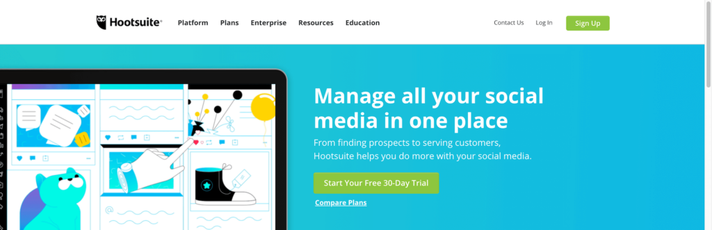 Exemple de titre (Hootsuite)