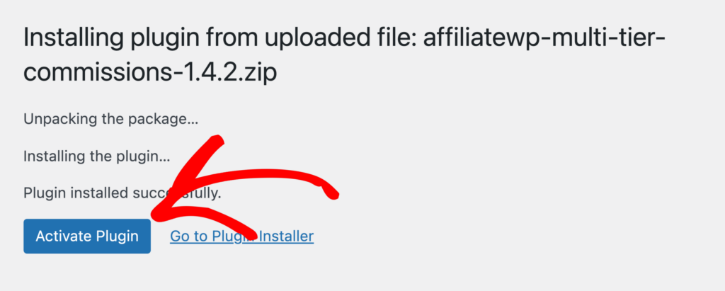Activate plugin