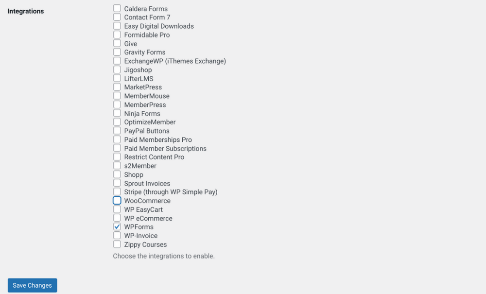 Intégrer WPForms