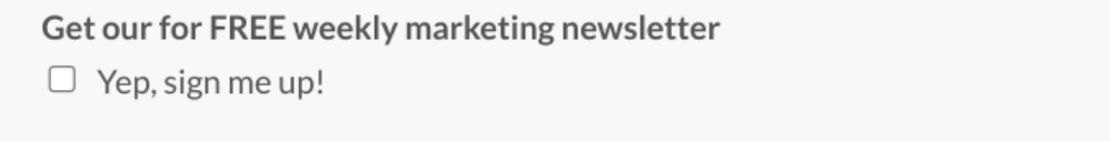 exemple de marketing d'opt-in