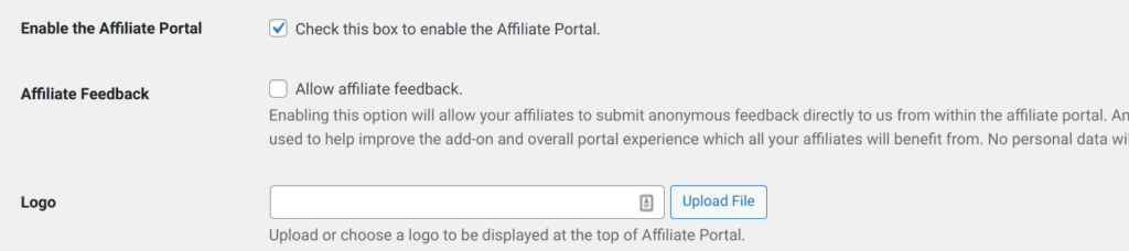 activer les portails d'affiliation