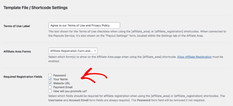 アフィリエイトWPの設定からアフィリエイト登録フォームテンプレートを編集する