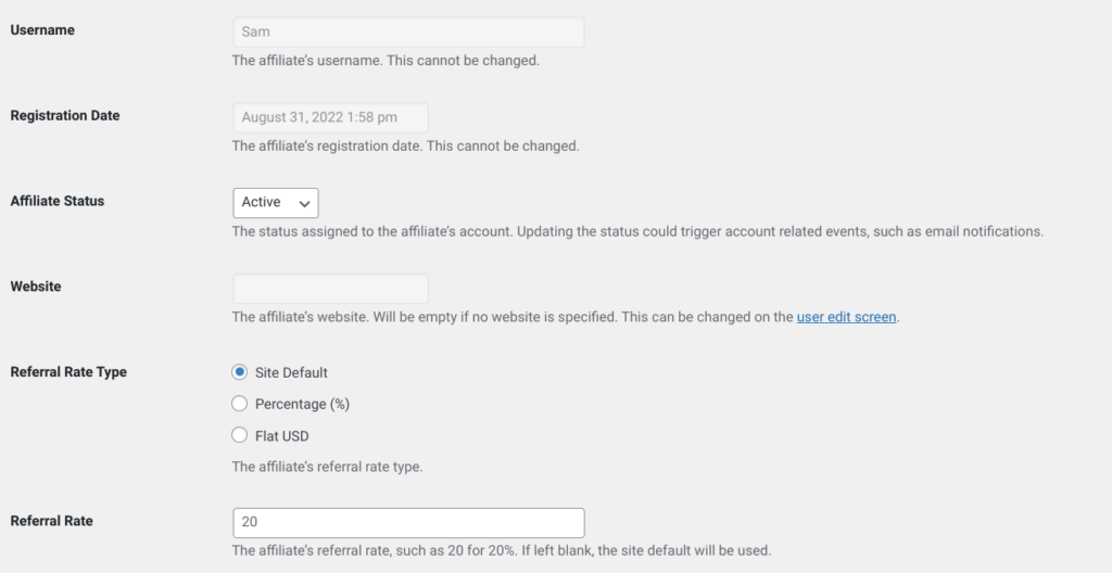 Gestion des affiliés dans WordPress