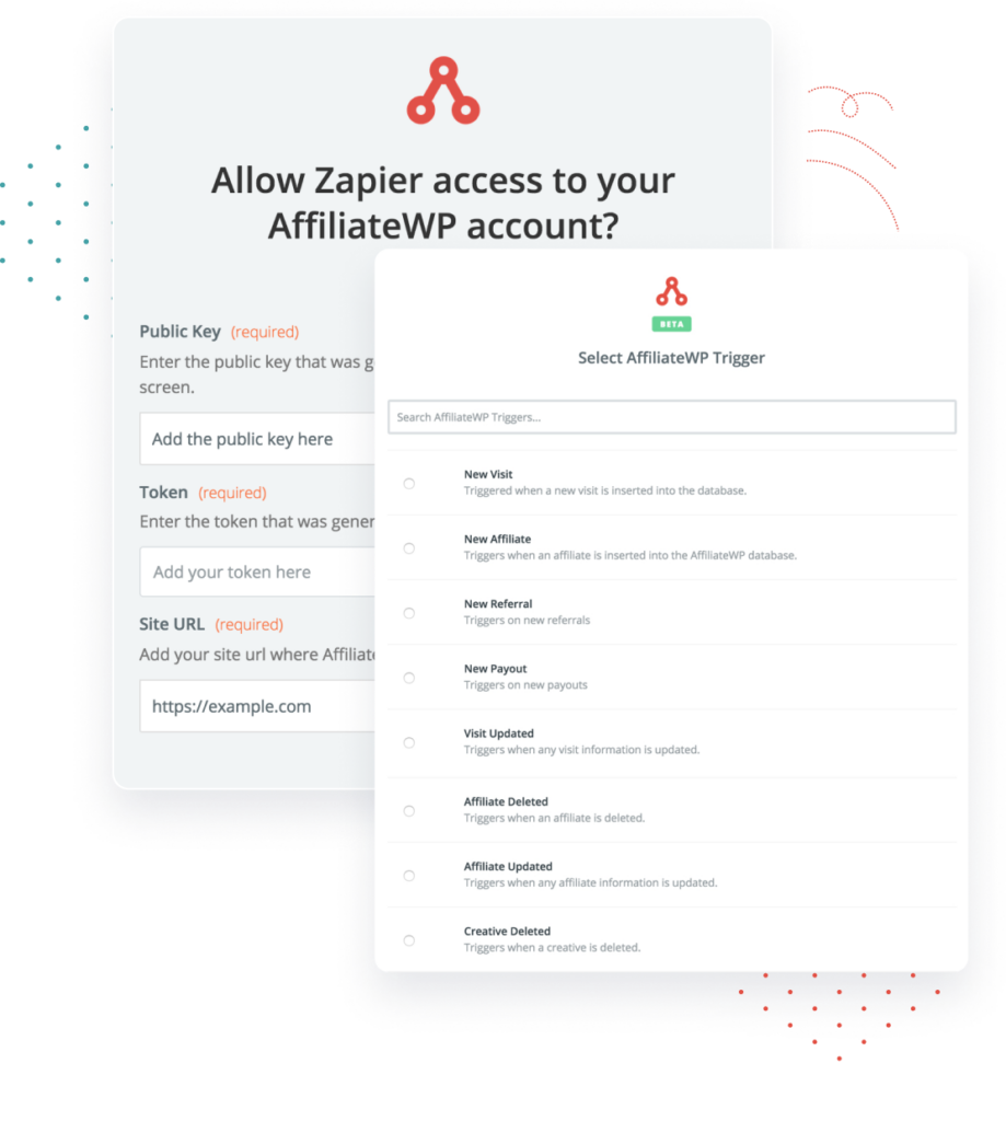 Addon d'affiliation Zapier