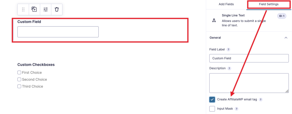 AffiliateWP Gravity Forms メールタグ