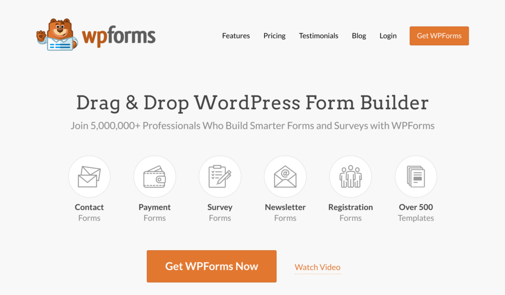 WPForms：最高のWordPressフォームビルダー