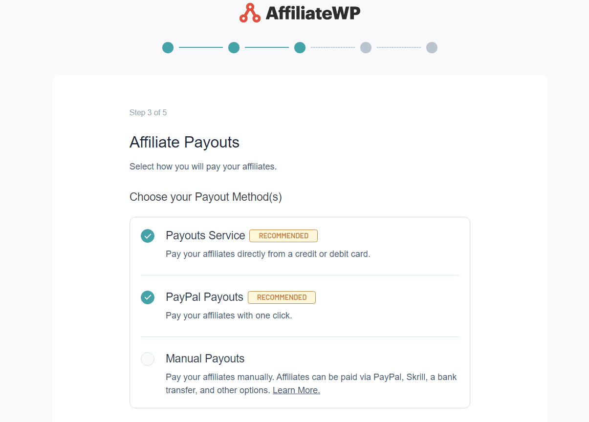 AffiliateWPセットアップウィザード