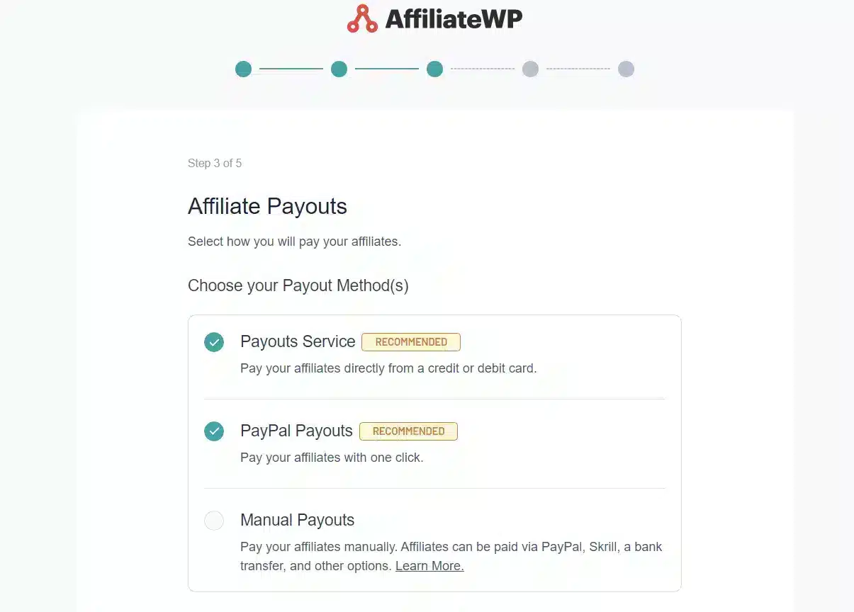 Paiements d'affiliation