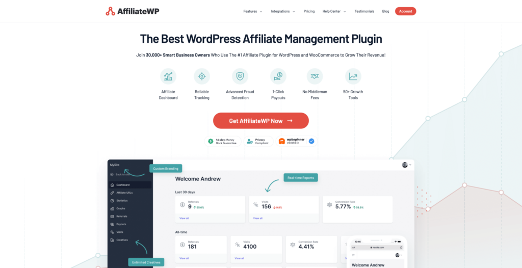 Affiliate WP：最高のWordPressアフィリエイト管理プラグイン