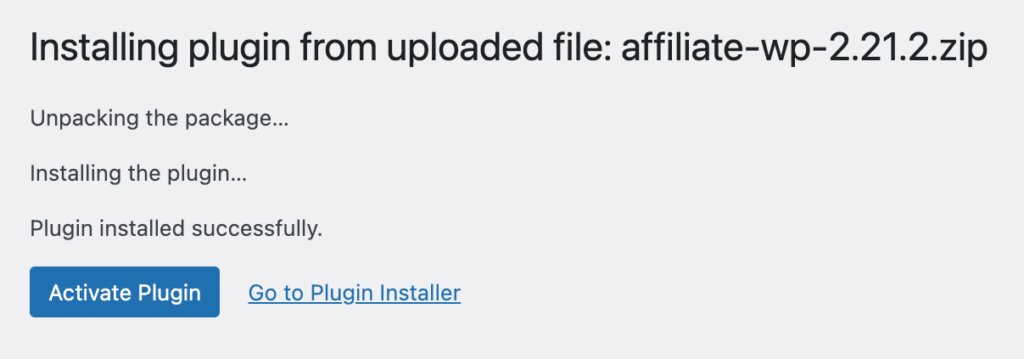 Plugin aktivieren