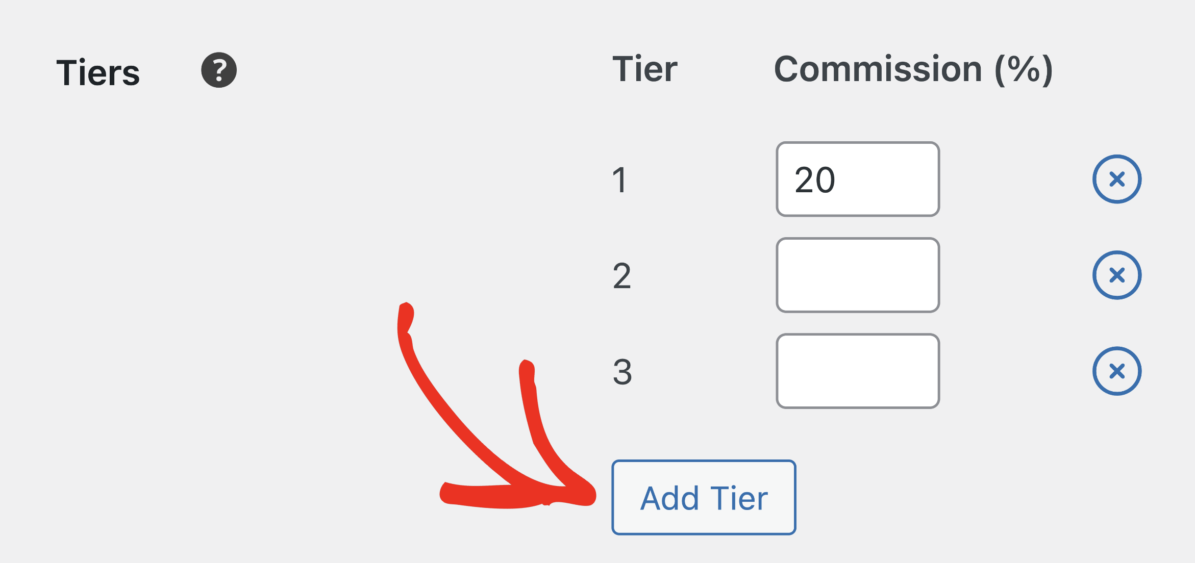 adicionando níveis