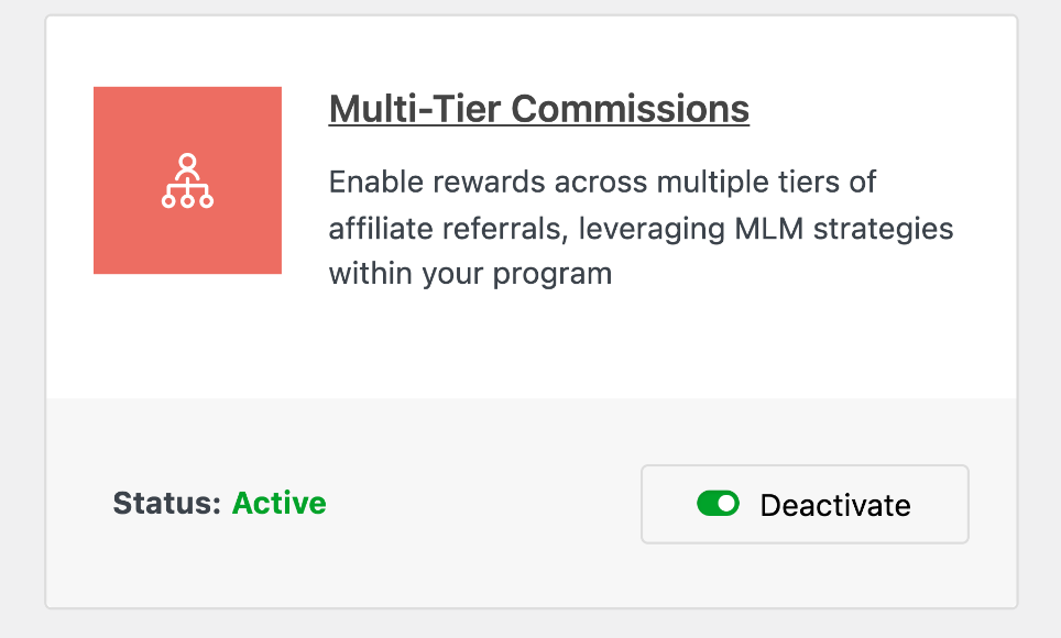 Multi-Tier Commissions