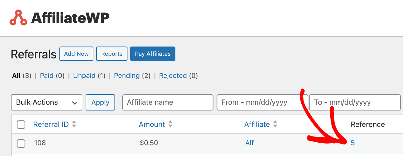 AffiliateWP Easy Digital Downloads リファレンス