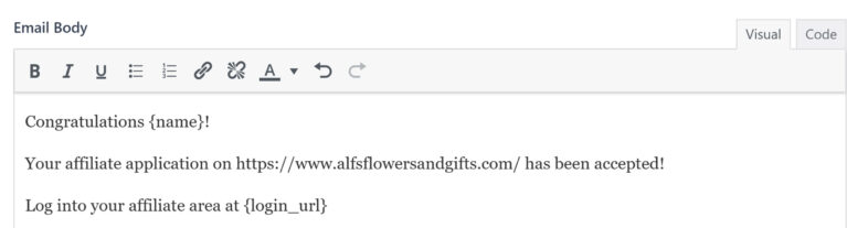 Add Email Body