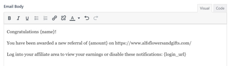 Add Email Body