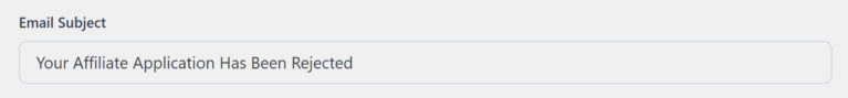 Add Email Subject for Application Pending