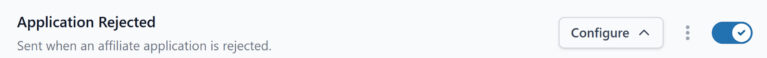 Enable Email  for Application Rejection