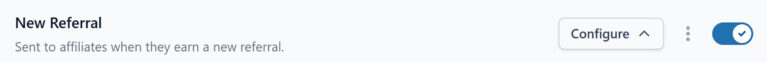Enable Emails for New Referral Earned