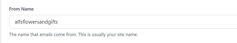 Enter From Name