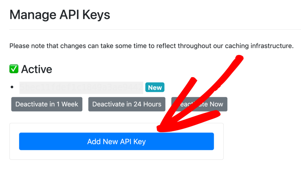 Añadir nuevas claves API
