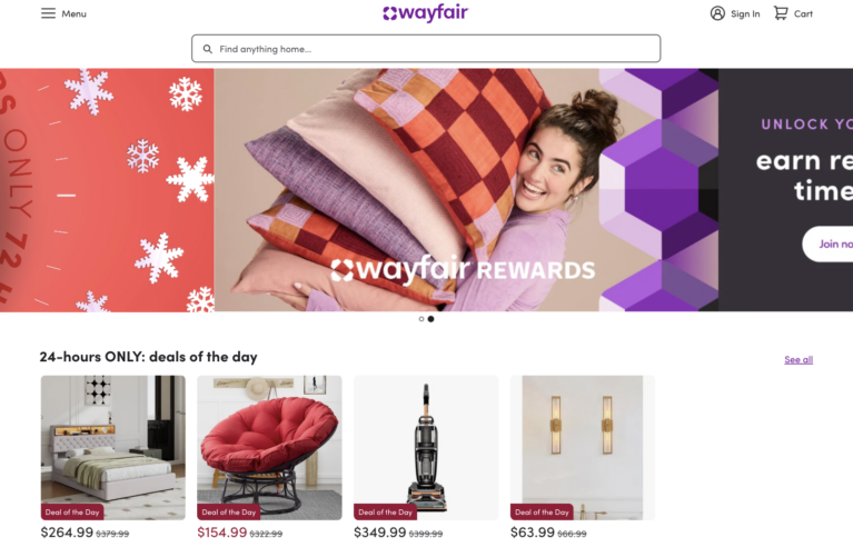 Programme d'affiliation Wayfair