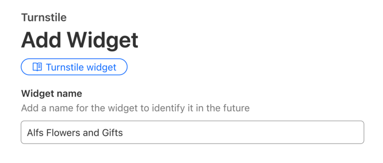 Añadir nombre de widget