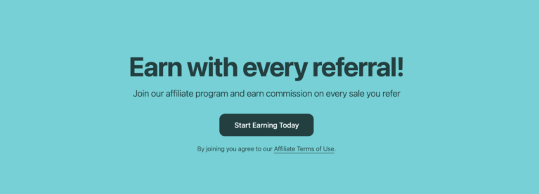 AffiliateWP's Affiliate Signup Widget setting, showing the toggle to display a 'become an affiliate' invitation on the customer's order confirmation and account pages.